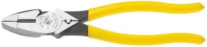 Klein Tools D213-9NE-CR Side Cutting Pliers with Crimper, 9-Inch