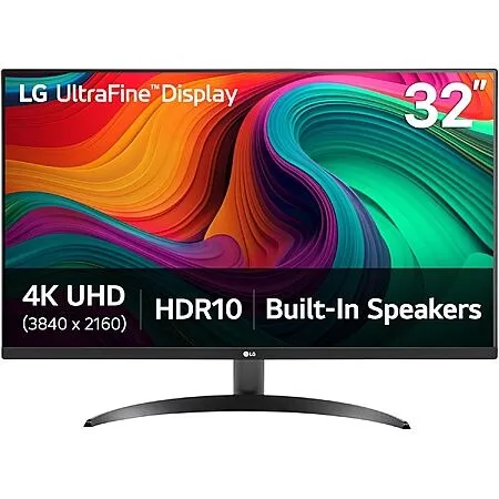 LG 32UR500K-B Ultrafine 32-inch 4K UHD (3840x2160) Computer Monitor HDR10, Built-in Speaker, HDMI x 2, DisplayPort