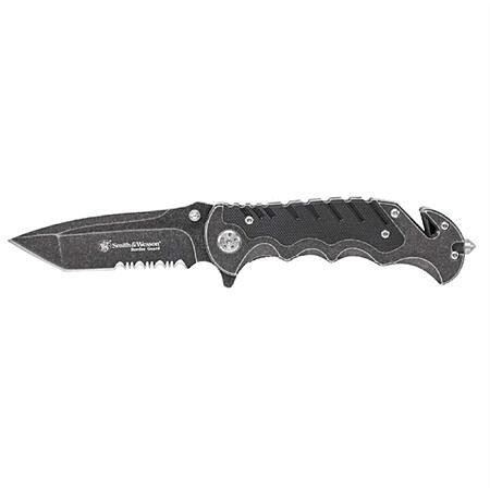 $15.62: Smith & Wesson Border Guard Knife, 8.3", 3.5" Serrated Tanto Blade, Aluminum Handle