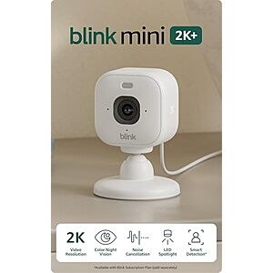 [Prime] $17.99 | Blink Mini 2K+ (newest model) at Amazon