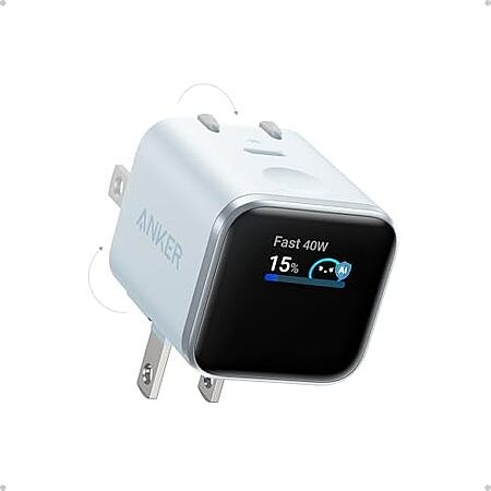 Anker Nano 45W USB-C Smart Display GaN Wall Charger (various)