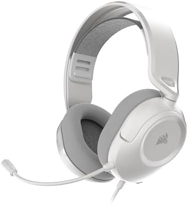 Corsair HS35 v3 Wired Gaming Headset with Mic – White