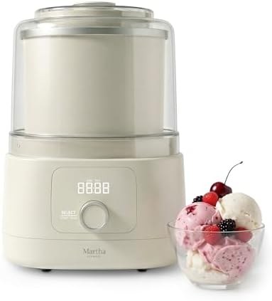 [Prime] $39.99 | Martha Stewart Ice Cream Maker Machine, 2QT Double Insulated Freezer Bowl at Amazon
