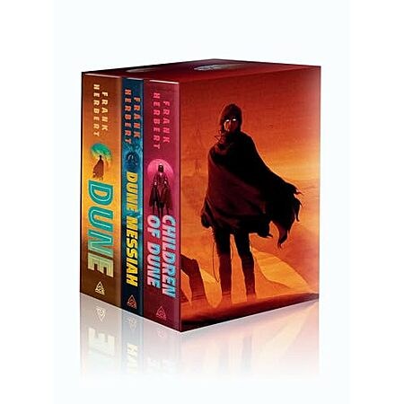 [Prime] $50.77 | Frank Herbert's Dune Saga Books 1-3 Deluxe Hardcover Boxed Set: Dune, Dune Messiah, and Children of Dune at Amazon