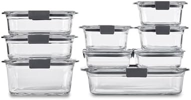 [Prime] $59.99* | 9-pk Rubbermaid Brilliance Glass Food Storage Containers (assorted) at Amazon