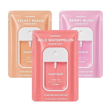 3-Pack 1-Oz Touchland Hydrating Hand Sanitizer Spray Set (Various)