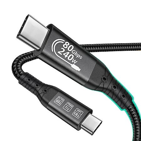 3.3-Ft OCEEK Thunderbolt 5 240W 120Gbps USB-C Cable
