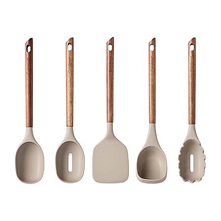 [Prime] 5-Piece Cuisinart AcaciaFusion Silicone Kitchen Tool Set $16.95 + Free Shipping