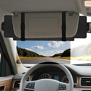 [Prime] Veharvim Anti-Glare Polarized Sun Visor Extender $10.49 + Free Shipping