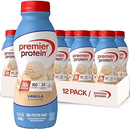 [Prime, SnS] $15.20* | 12-Pack 11oz Premier Protein 30g Protein Shake (Vanilla) at Amazon