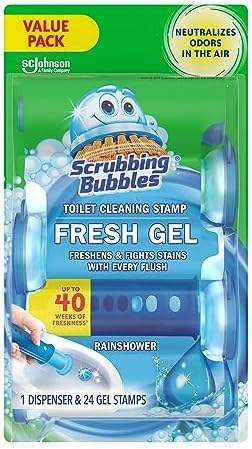 [Prime, SnS] $8.07* | 24-Count Scrubbing Bubbles Fresh Gel Toilet Bowl Cleaning Stamps (Rainshower) at Amazon (33.6￠ each)