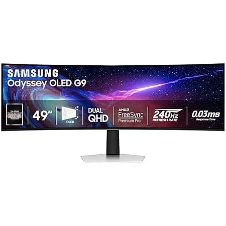 49" Samsung Odyssey G93SC DQHD QD-OLED 240Hz Ultrawide Curved Monitor (Used - Like New)