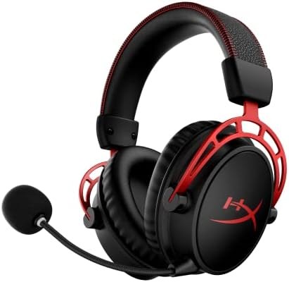 HyperX Cloud Alpha Wireless Gaming Headset w/ 300-Hour Battery & Noise-Canceling Mic (Red) (U…