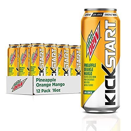 [SnS] $12.81* | 12-Ct 16oz. Mountain Dew Kickstart Juice Drink (various flavors) at Amazon