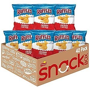 [SnS] $14.12* | 40-Count 1-Oz Ruffles Potato Chips (Cheddar Sour Cream) at Amazon