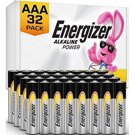 32-Count Energizer Alkaline Power AAA Batteries
