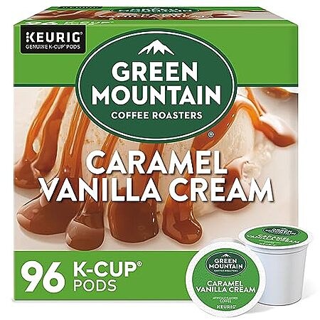 4-Pack 24-Count Green Mountain Coffee Roasters Light Roast Coffee Keurig K-Cup Pods (Caramel…
