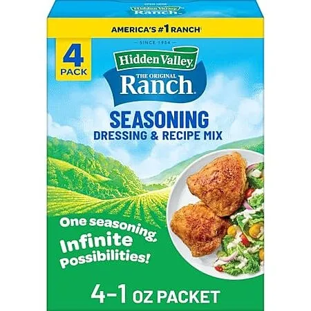 4-Ct 1-Oz Hidden Valley Original Ranch Seasoning Dressing & Recipe Mix