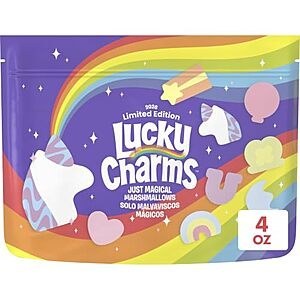 [SnS] $3.76* | 4-Oz Lucky Charms Just Magical Marshmallows at Amazon