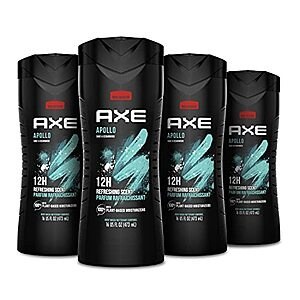 [SnS, AC] $10.22* | 4-Count 16-Oz Axe Body Wash (Sage & Cedarwood) at Amazon