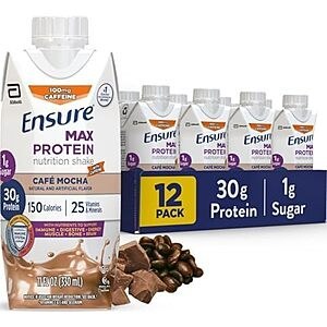 [SnS, AC] $14.80* | 12-Pk 11-Oz Ensure Max Protein Nutrition Shake at Amazon