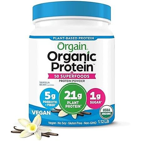 1.12-Pound Orgain Organic Vegan Protein + 50 Superfoods Powder (Vanilla Bean)