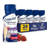 24-Pack 8-Oz Ensure High Protein Nutritional Shake (Strawberry)