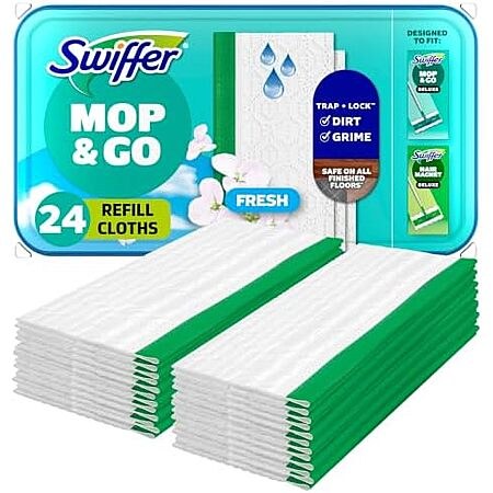 3 × 24-Ct Swiffer Sweeper Wet Mopping Cloths (Open Window Fresh) (