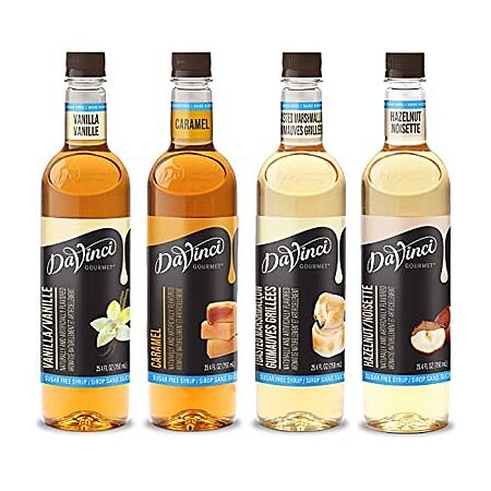 4-Pack 25.4-Oz DaVinci Gourmet Sugar-Free Syrup (Variety)