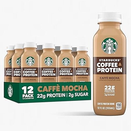 [SnS, AC] $23.43 | 12-Pack 12-Oz Starbucks Coffee & Protein (Caffe Mocha) at Amazon