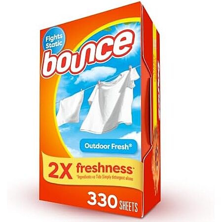 4 × 330-Count Bounce Dryer Sheets (Outdoor Fresh) (