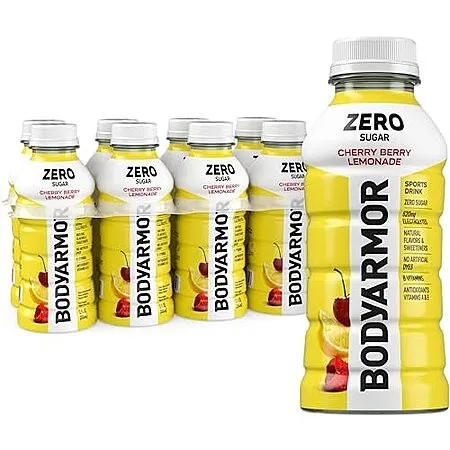 8-Pk 12-Oz BODYARMOR ZERO Sugar Sports Drink (Cherry Lemonade)