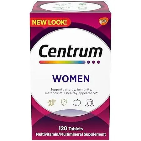 Centrum Multivitamin for Women 18 and Over, 120 Tablets