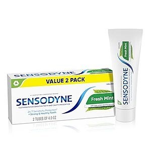 [SnS, AC] $5.88* | 2-Pk 4-Oz Sensodyne Fresh Mint Sensitive Toothpaste at Amazon