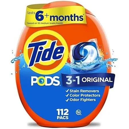 4 × 112-Count Tide PODS Laundry Detergent Pacs (Original) (