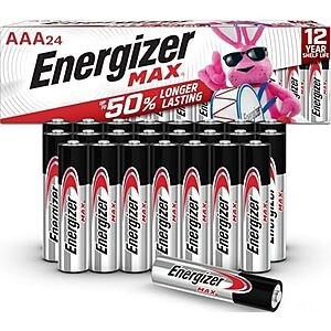 [SnS, AC] $7.09* | 24-Ct Energizer MAX AAA Batteries at Amazon