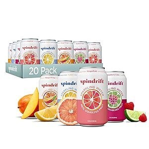 [SnS, AC] $8.68* | 20-Pk 12-Oz Spindrift Sparkling Water Variety Pack at Amazon