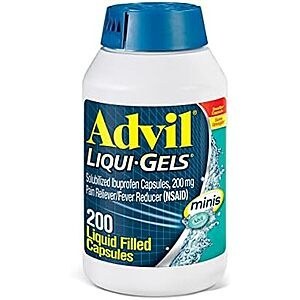 [SnS, AC] $8.90* | 200-Ct 200mg Advil Ibuprofen Liqui-Gels at Amazon