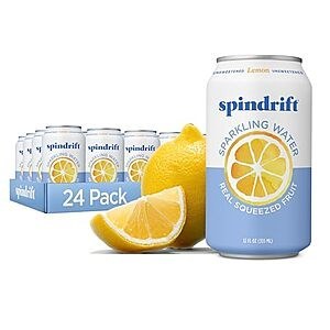 [SnS, AC] $9.21* | 24-pk 12-oz Spindrift Sparkling Water (Lemon) at Amazon