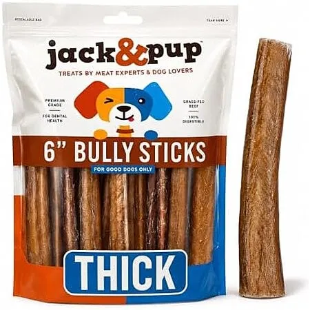 5-Pack Jack & Pup 6" Bully Sticks