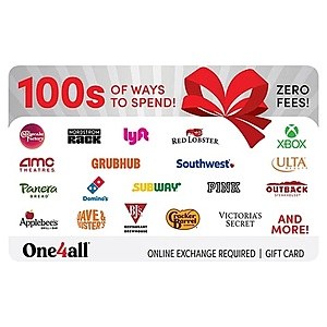 (Starts 6/14/26) $100 One4All Favorites or Ultimates Gift Cards + $10 Target Gift Card (Email Delivery)