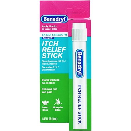0.47-Oz Benadryl Extra Strength Itch Relief Stick for Insect Bites w/ S&S