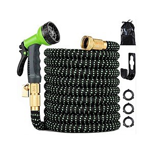 100' Expandable Garden Hose w/ Nozzle $28.99 + Free Shipping w/ Prime