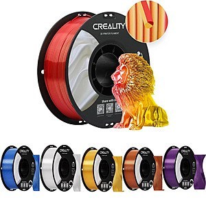 10 ROLLS Creality Silk Filament PLA $90.40 + FREE SHIPPING