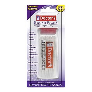 120-Count The Doctor's BrushPicks Interdental Brushes & Dental Pick 2-in-1 $2.19 w/ S&S + Free Shipping w/ Prime or on $35+