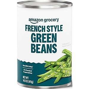 14.5-Ounce Amazon Grocery French Style Green Beans: 4 for $2.68 ($0.67/ea) w/ S&S + Free Shipping w/ Prime or on $35+