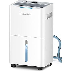1500 SqFt 21-Pint Dravonic Dehumidifier w/ Drain Hose, 3 Modes, 2 Speeds & 24H Timer $87.99 + Free Shipping