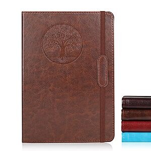 160-Page 5.7" x 8.3" AZUREAL Leather-Look A5 Lined Journaling Notebook (Brown, Blue) $3.99 + Free Shipping w/ Prime or on $35+