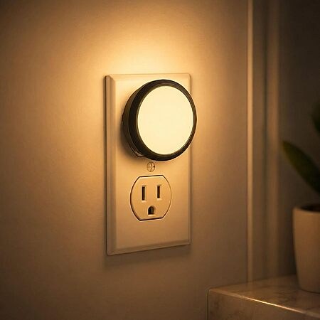 2-Pack Roche Jaune 3000K LED Plug-In Night Lights w/ Auto Dusk-to-Dawn Sensor $7.98 + Free Shipping w/ Prime or on $35+