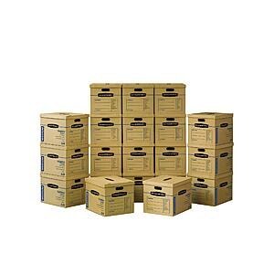 20-Pack Bankers Box Medium Classic Moving Storage Boxes $26.80